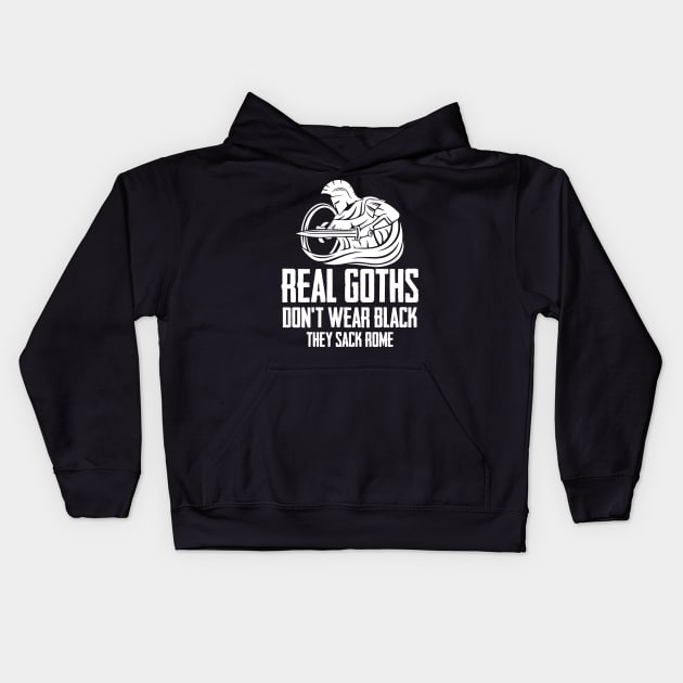 Funny Ancient Rome and Gladiator Joke Roman Empire Kids Hoodie by Riffize